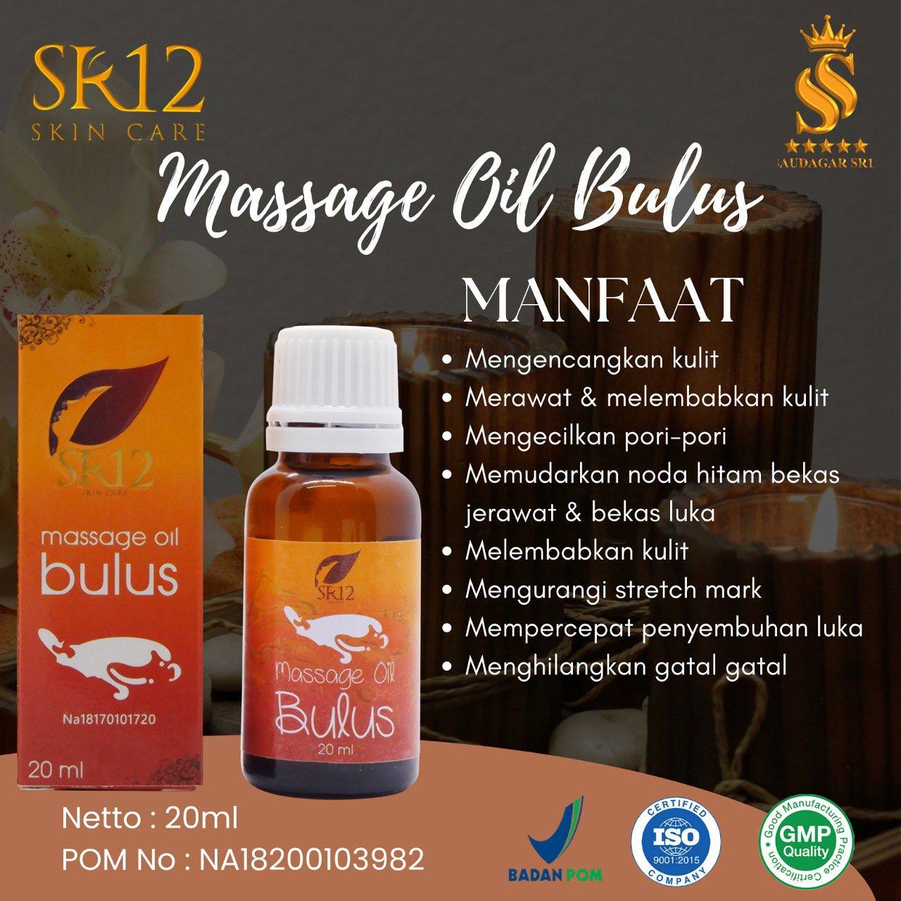 Massage oil bulus (minyak bulus)